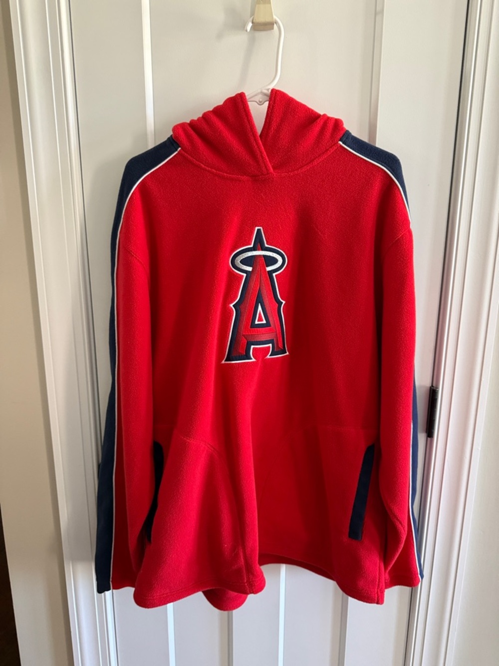 Reebok LA Angels Red Hoodie with Blue Label